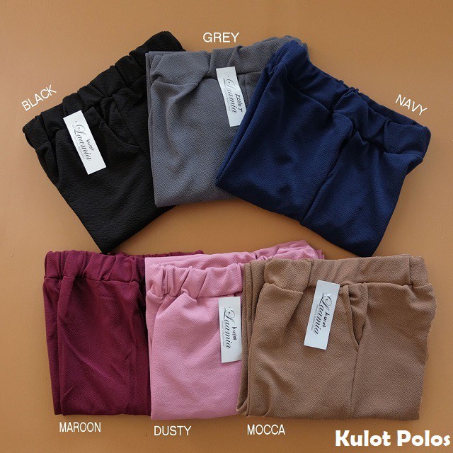 Norway Cullotes Pants / Celana Wafel Crepe / Celana Kulot Wanita / Celana Panjang-3