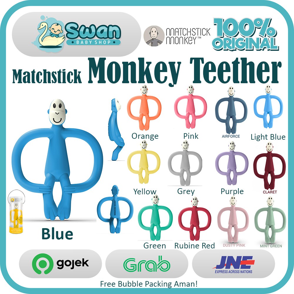 Matchstick Monkey Teether Teething Toy / Gigitan bayi