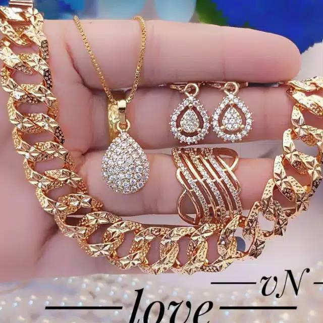 Xuping set perhiasan lapis