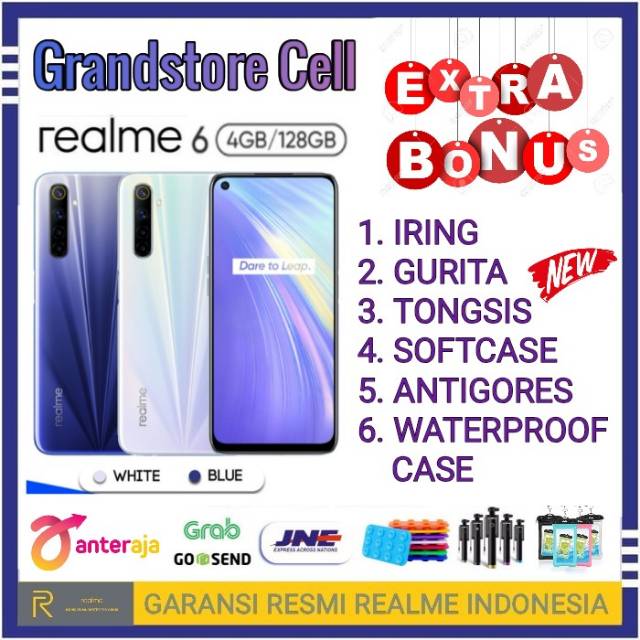 REALME 6 RAM 4/128 GB GARANSI RESMI REALME INDONESIA