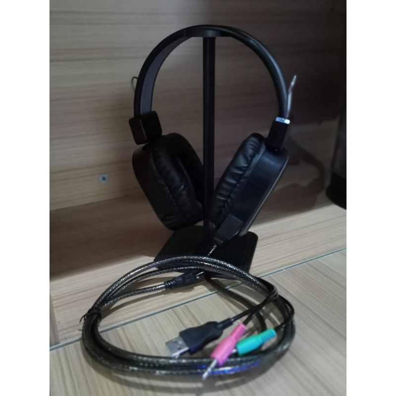 Headset Gaming DjOne DJ22 RGB Headphone gaming with mic DJ One DJ 22 USB AUX