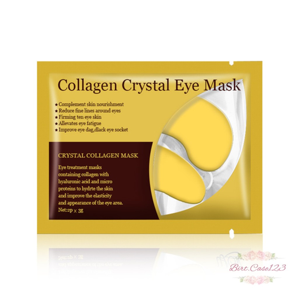 RT24 Masker Mata Crystal Collagen Gel Eye Mask gold Moisturizing Anti Aging penghilang kantung mata panda BC6002