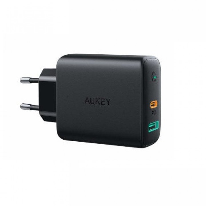 609 AUKEY PA-D1 - Dual Charging Port 30W Wall Charger with Dynamic Detect