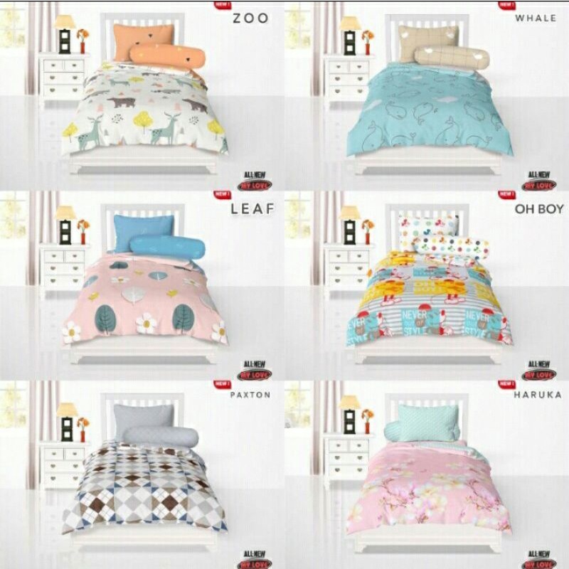 SPREI ALL NEW MY LOVE 120x200 T:30 KARAKTER & MINIMALIS
