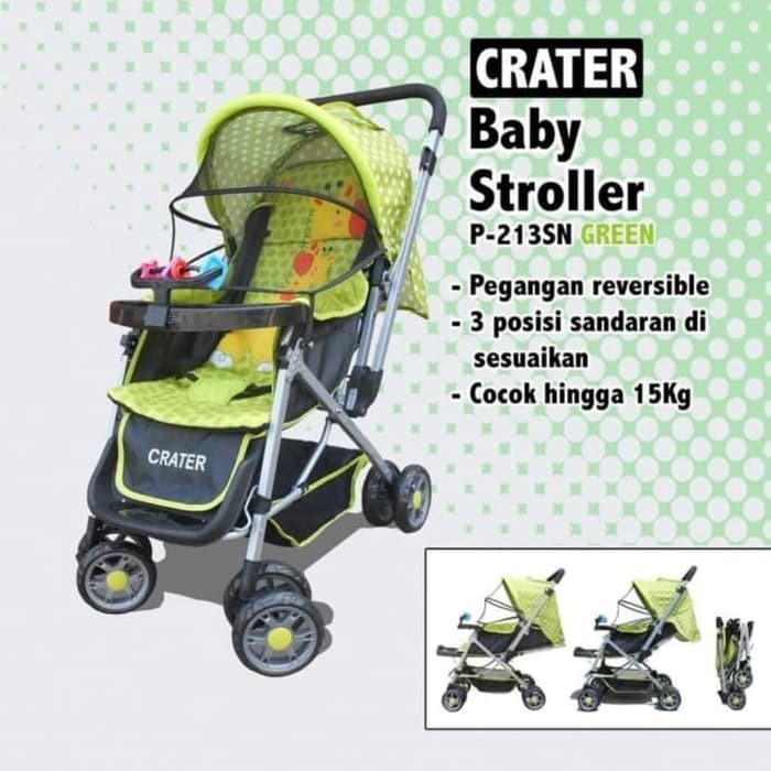 stroller crater kereta bayi handle bisa hadap depan belakang