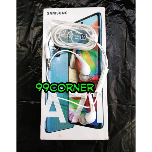 Headset Earphone Karet ORIGINAL 100% Copotan Bawaan HP Samsung A70 A71