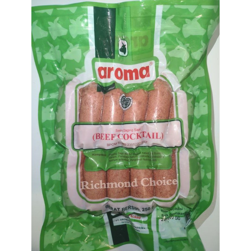 

BEEF COCKTAIL AROMA 250 GRAM / SOSIS SAPI MINI AROMA 250 GRAM