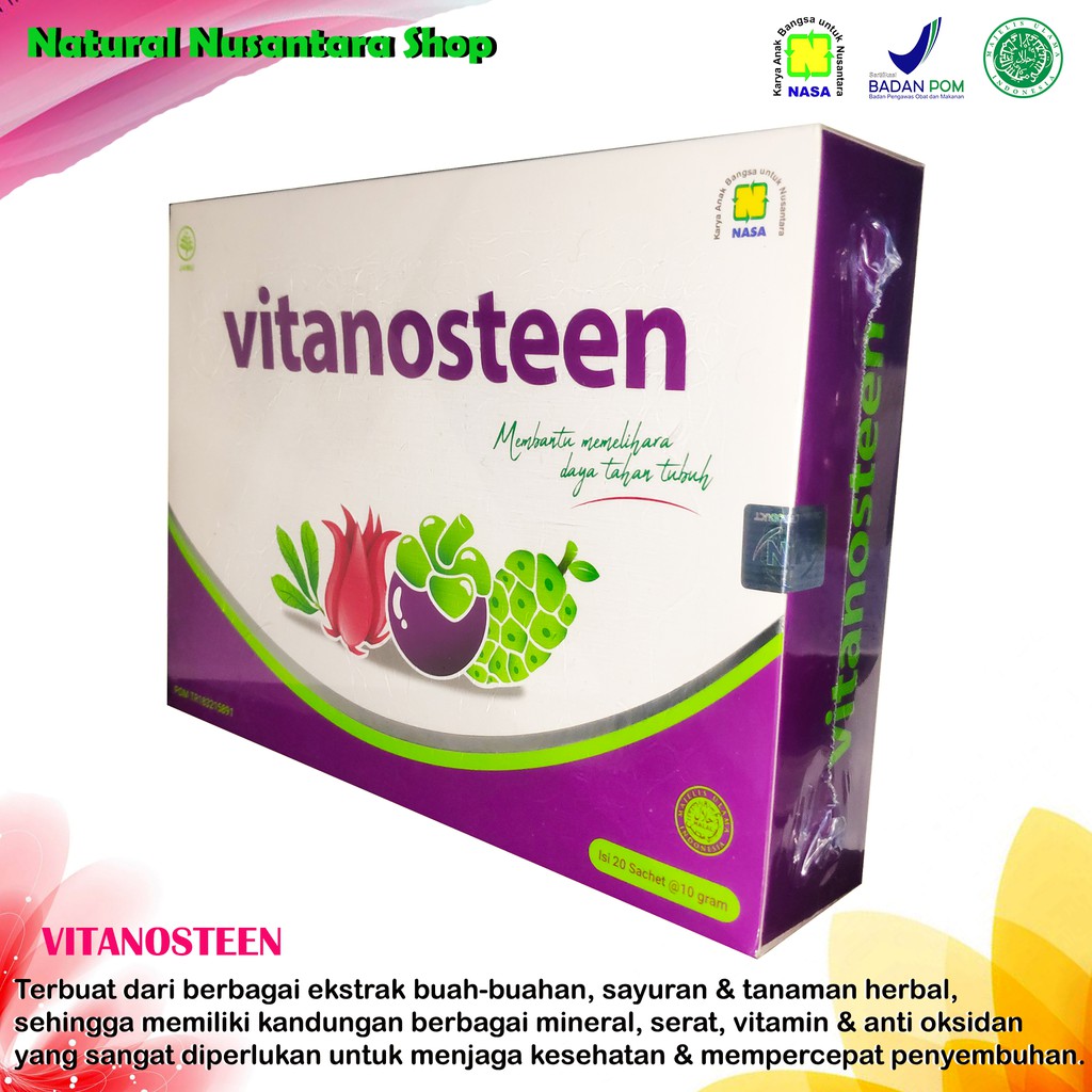 

MINUMAN KESEHATAN KAYA SARI BUAH MENGANDUNG SERAT VITANOSTEEN ORIGINAL