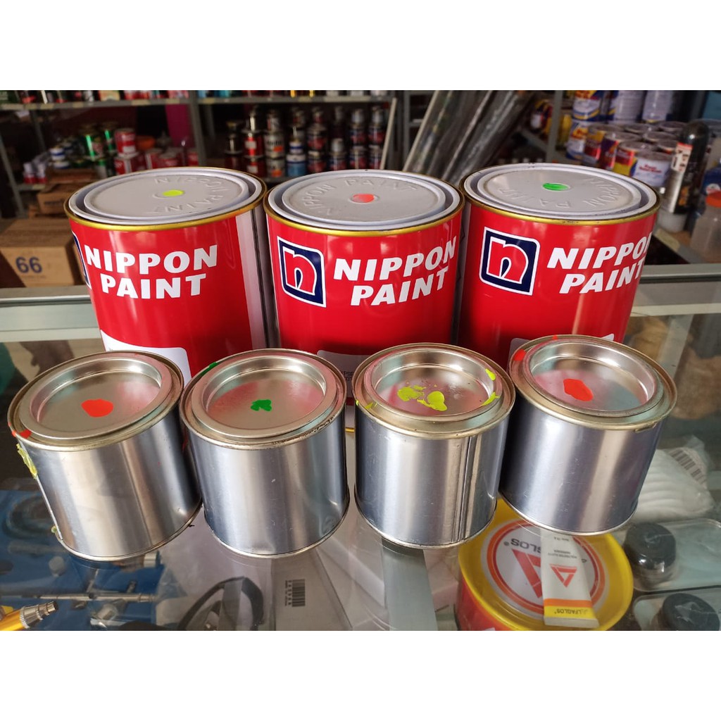 

Cat Nipon Fluorescent Warna Stabilo kemasan 200gr