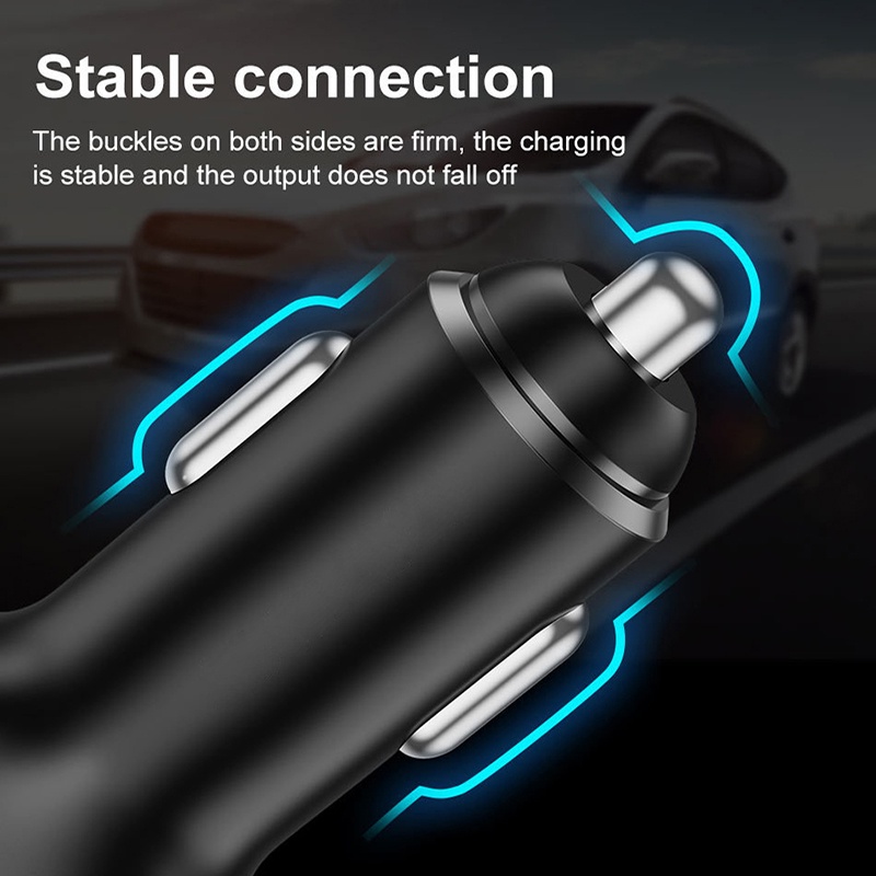 Charger Mobil PD + 2.4A Dual USB 30W PD