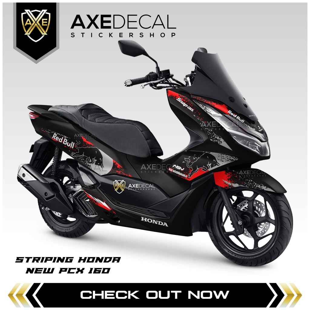 Striping Pcx 160 Redbull Racing / Stiker Motor Honda Pcx New / Stock Decals
