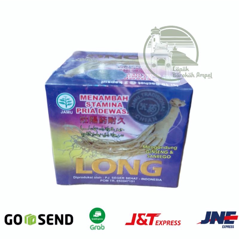 LONG GINSENG ORIGINAL Kapsul Kuat dan Tahan Lama Pria Dewasa Obat Kuat Jamu Penambah Gairah Stamina