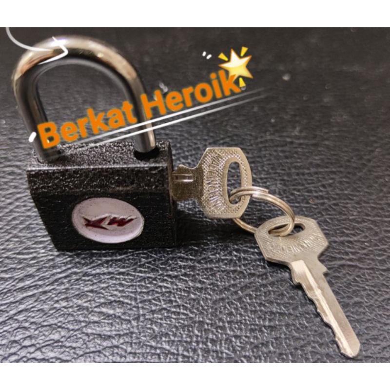 0Gembok Tas / Koper / Lemari / Gembok Kecil XWANG PADLOCK 30mm Hitam