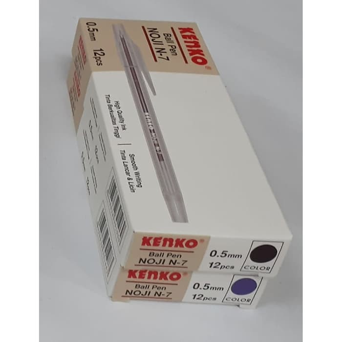 

PULPEN KENKO NOJI N-7 0.5MM PER LUSIN | HITAM & BIRU | PEN