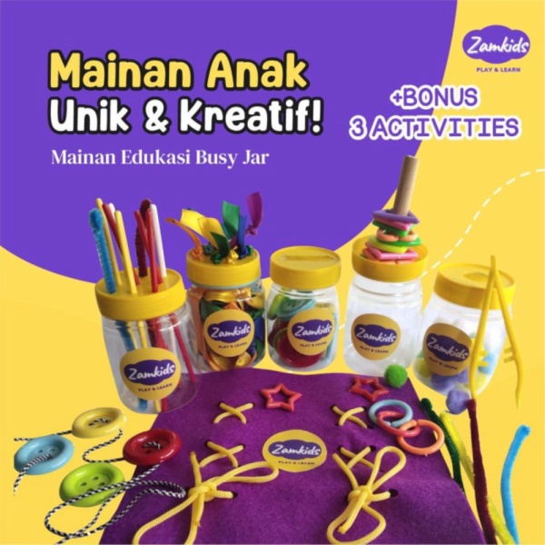 

MAINAN MONTESSORI MONTESORI BUSY JAR BUSYJAR EDUKASI ANAK BAYI BALITA Berkualitas