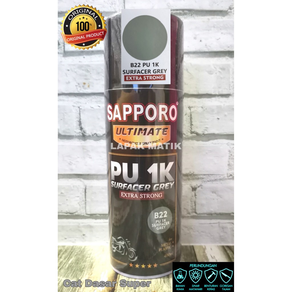 Pilok Sapporo Surfacer Grey B22 PU 1K Epoxy 400ml