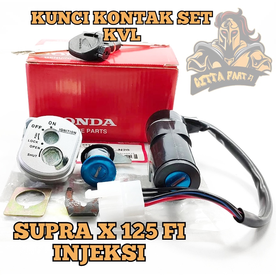 KUNCI KONTAK SET PLUS KUNCI JOK ASLI ORIGINAL HONDA KVL SUPRA X 125 FI KUALITAS ASLI ORIGINAL HONDA AHM DIJAMIN AWET DAN MANTAP SUPRA X 125 FI INJEKSI