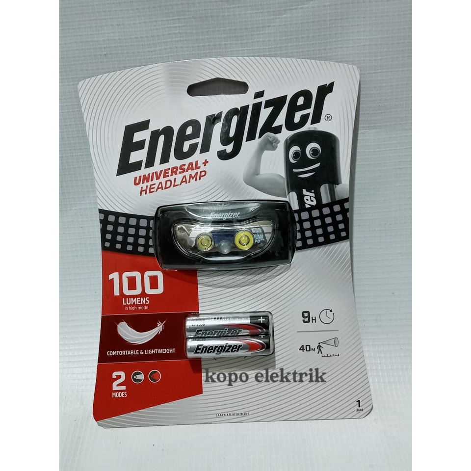 Senter Kepala Energizer 100L HEADLIGHT LED/HEADLAMP