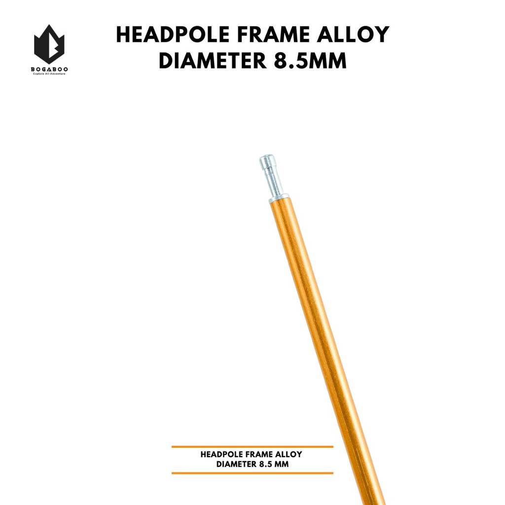 Bisa COD Satu Biji Headpole Frame Alloy 8,5mm - Headpole frame Alloy - Pucuk Frame - headpole frame tenda - ujung frame tenda