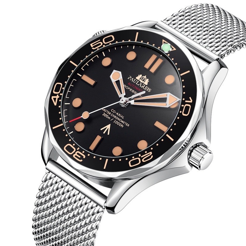 Jam Tangan Pria Homage Seamaster James Bond 007 No Time To Die Paulareis Automatic