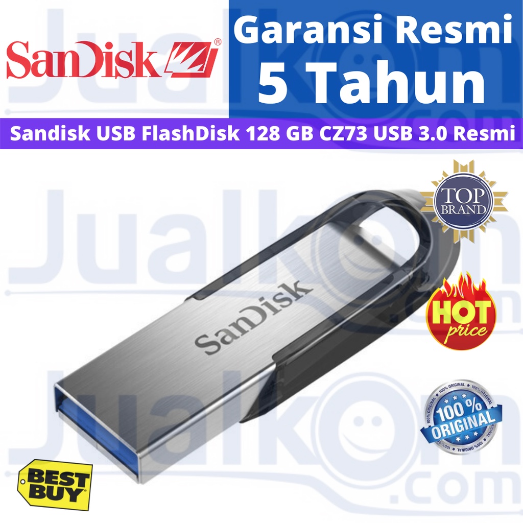 Sandisk Flashdisk Ultra Flair USB 3.0 CZ73 128GB UFD