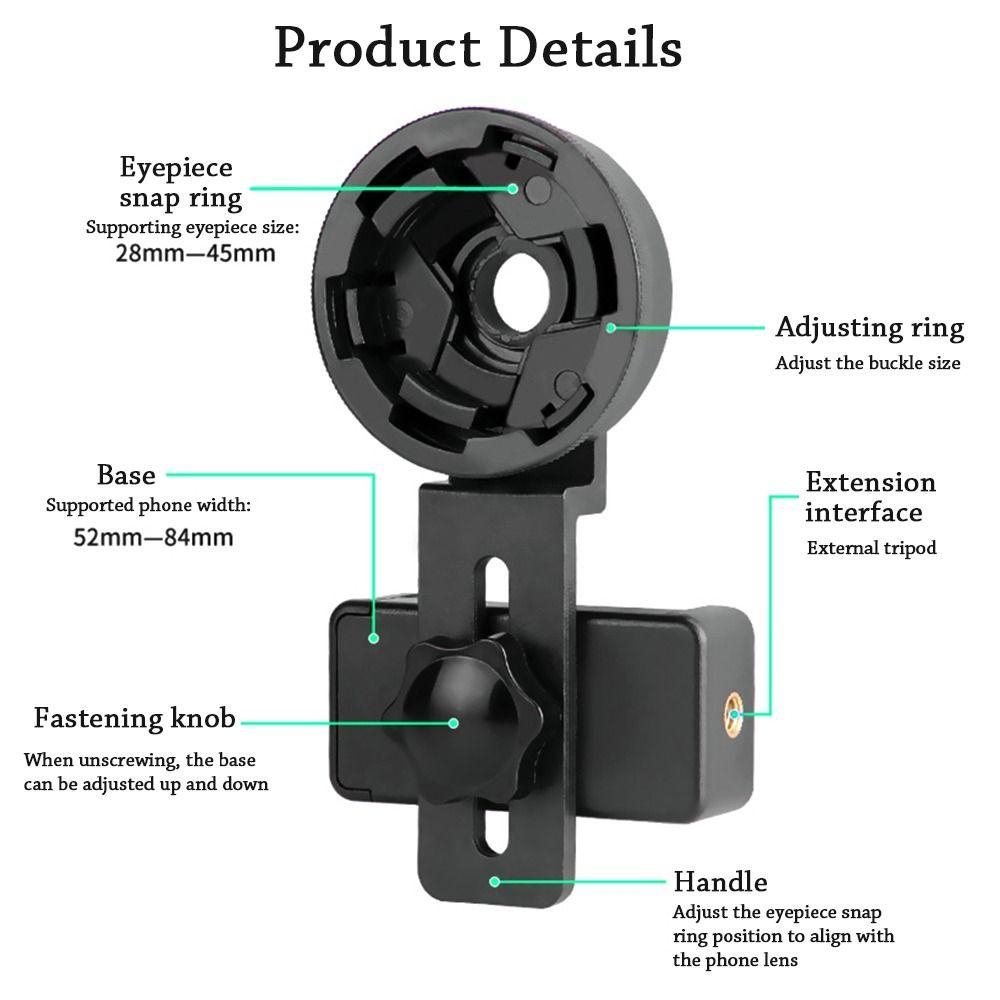 Preva Telescope Phone Holder Braket Teleskop Tahan Lama Universal Luar Ruangan