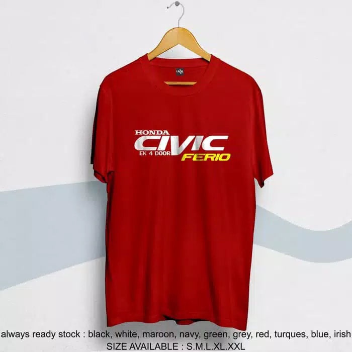 kaos honda civic ferio / baju mobil civic ferio