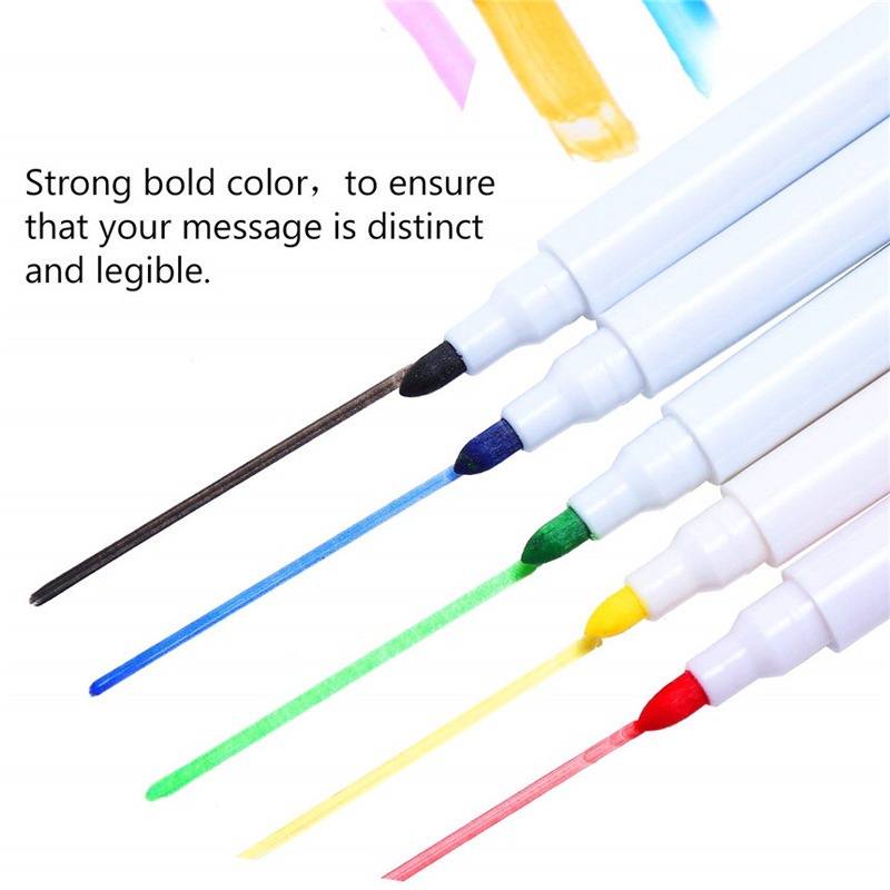 ZBH Spidol Papan Tulis White Board Sepidol Kecil Mini Warna Warni Penghapus Wipe And Clean Whiteboard Marker Anak Anak Spidol 2 IN 1 Murah import