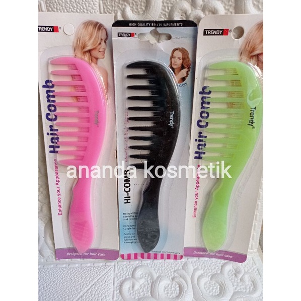 SISIR GAGANG LEBAR TEBAL TRENDY JAPAN / SISIR RAMBUT KUSUT/SISIR GAJAH BESAR