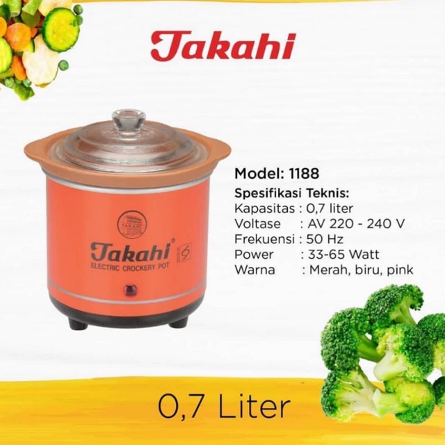 Takahi slow cooker 0.7Ltr