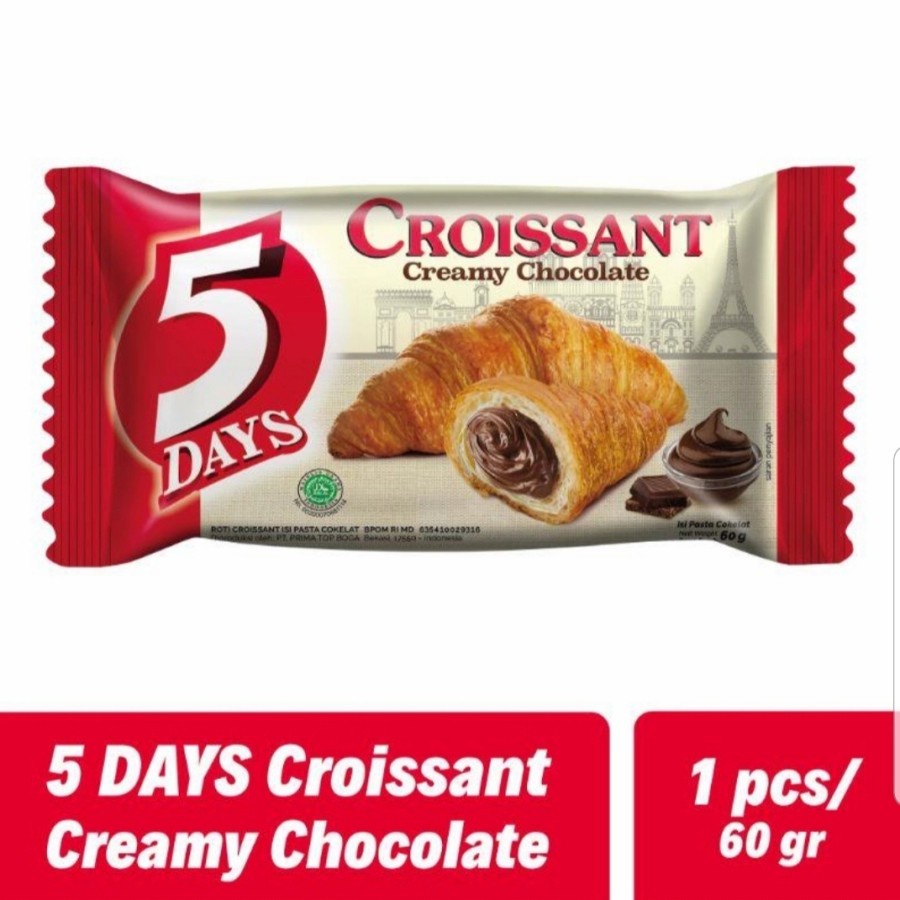 

5 DAYS CROISSANT CHOCOLATE 60GR