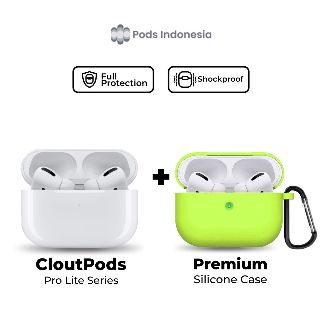 Bundle 2 in 1 Starter Set [The Pods Pro + Free Premium Silicone Soft Case + Free Hook] by Pods Indonesia-1
