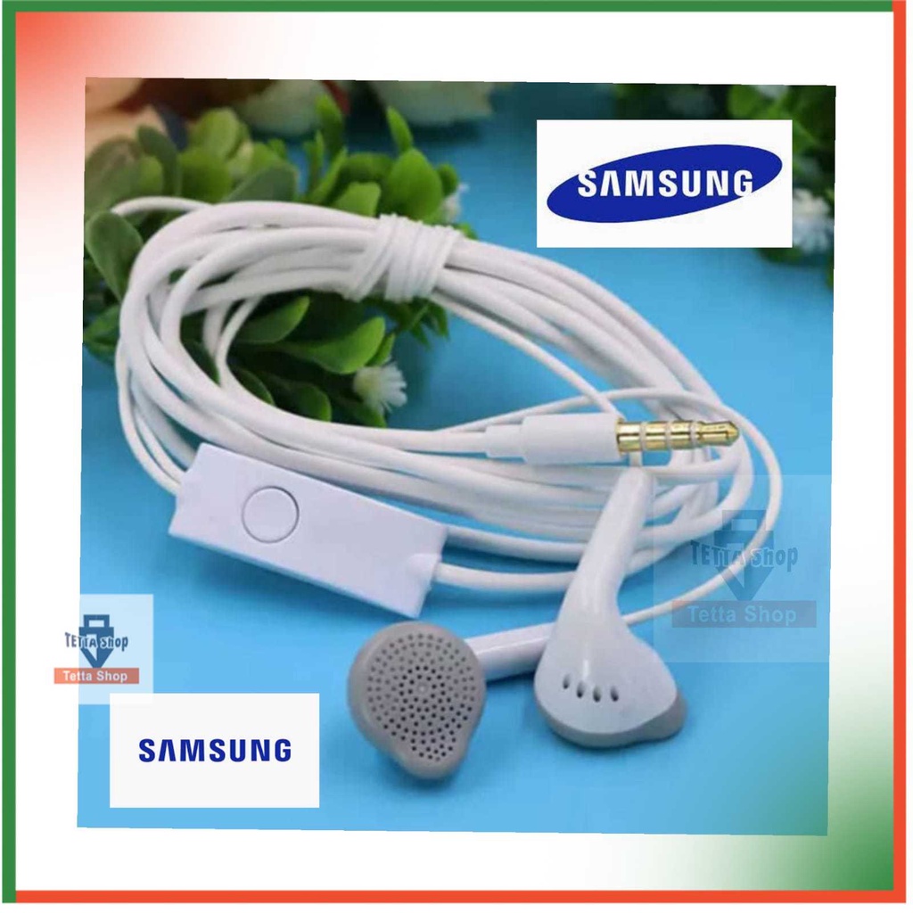 Headset Kabel Model Copotan Original By Samsung Hitam Putih Kabel Panjang Hedset Kabal Telponan dan Dengar Musik Heansfree Varian Samsun All Type