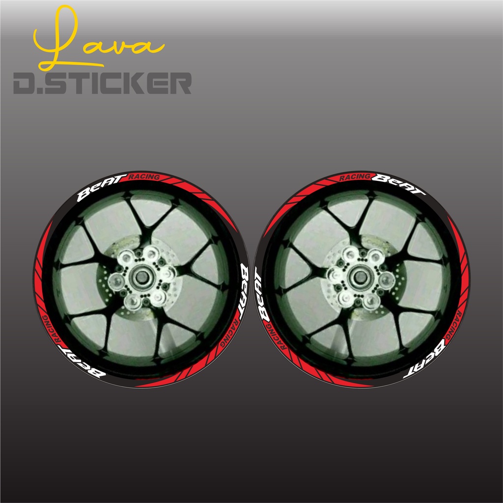 Stiker Velg Motor Beat Racing 2021 Cuting Stiker Murah [ GROSIR / ECER ]