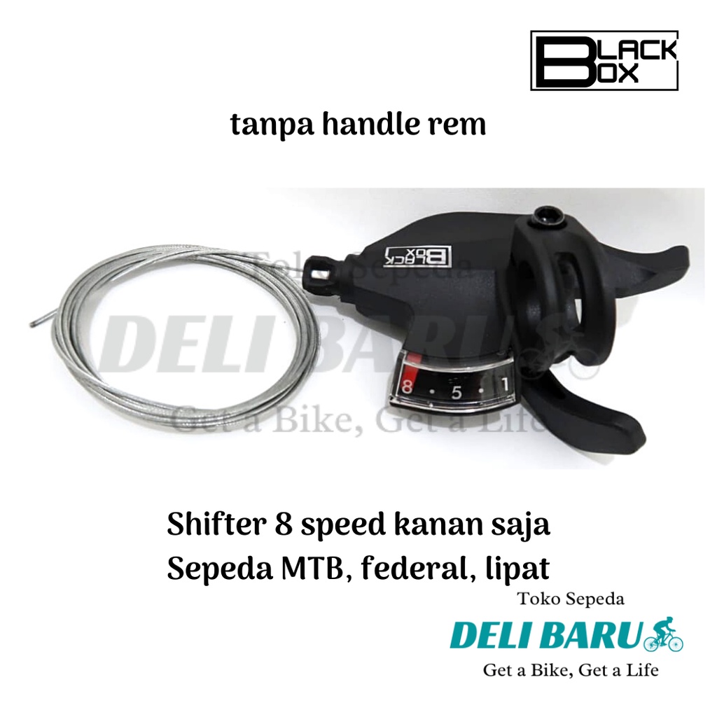 Blackbox Shifter 8 speed operan gigi tanpa handle rem kanan saja sepeda