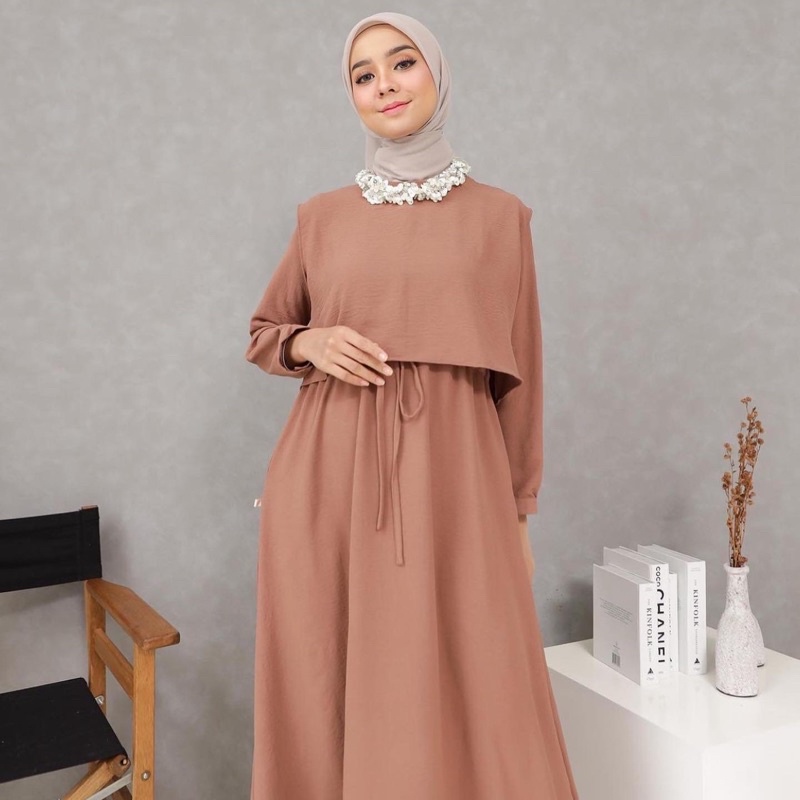 SIAP KIRIM TERMURAH NEW Maryam Dress Milo size S by odeca official
