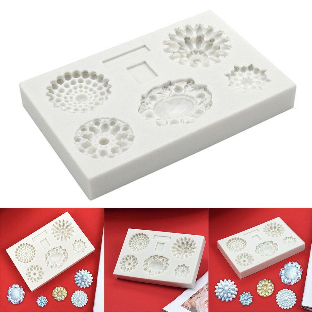 Top 5rongga Permata Eropa Perlengkapan Kue Dekorasi Kue Drip Mold Silicone Mold