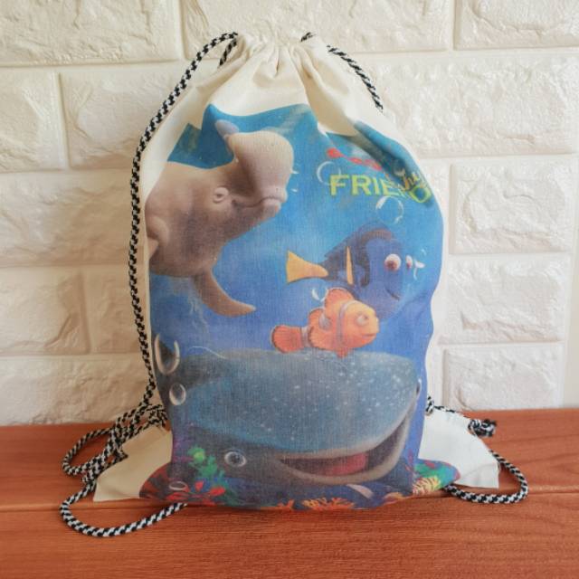 Tas Ransel Under The Sea / Tas Blacu / Tas Serut Blacu 30x40 / Tas Murah