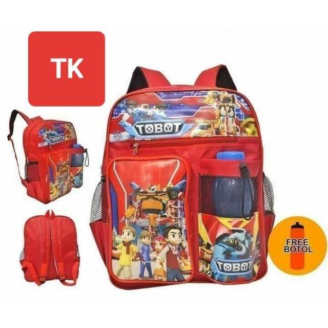 Tas Ransel Sekolah tobot gratis botol TK