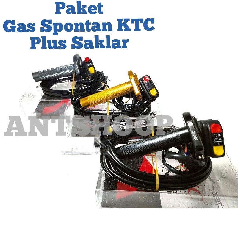 PAKET Gas Spontan KTC KITACO PLUS Saklar DOMINO KTC AEROX NMAX ADV BEAT VARIO NEW MIO CBR NINJA