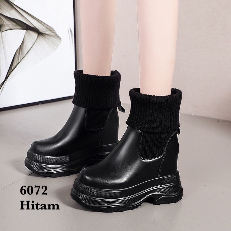 SEPATU WANITA WEDGES IMPOR TINGGI 10cm 6072