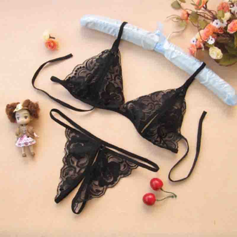 BRGUNIK Pakaian Dalam Wanita Korea Fashionn Set Bra Lingerie G-String Bahan Lace Women Bra B060