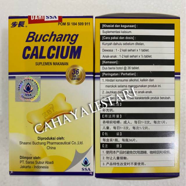 Buchang Calcium - Suplemen Kesehatan Tulang
