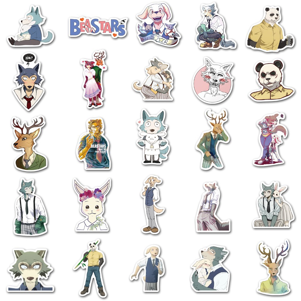 BEA001 – Sticker / Stiker Anime Jepang Beastars Studio Ghibli