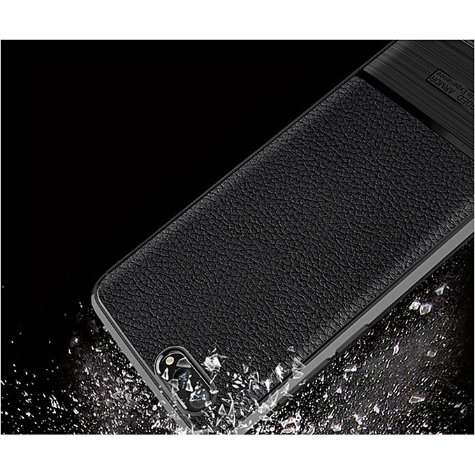 [BISA]   [COD]  Leather Rugged Armor Case iPhone 8 Plus Softcase Back Rugged