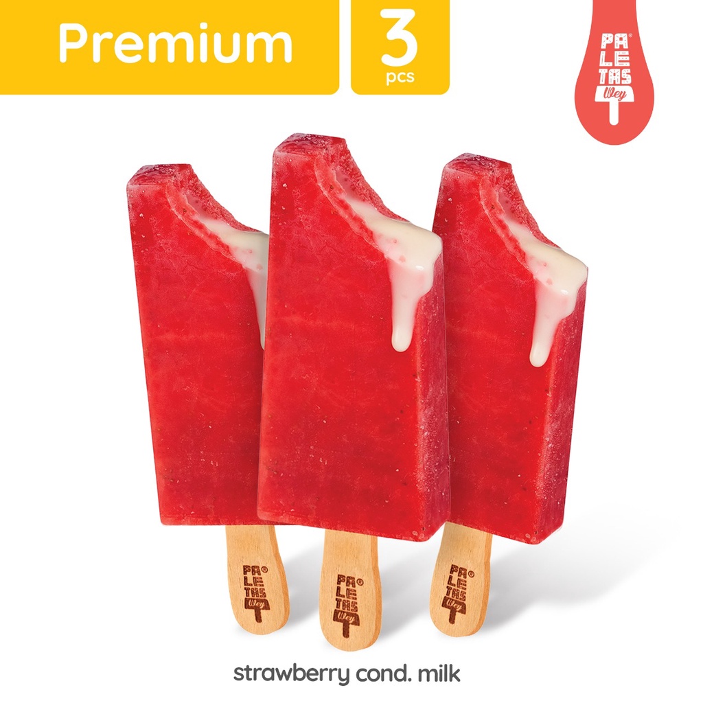 

Es Krim Paletas Wey 3 pcs Strawberry Cond. Milk