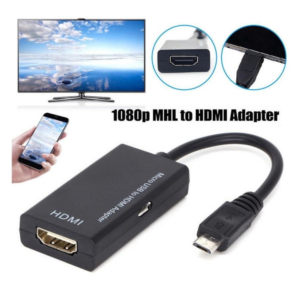 Kabel Adapter Konektor Converter Micro USB Ke HDMI MHD 111158