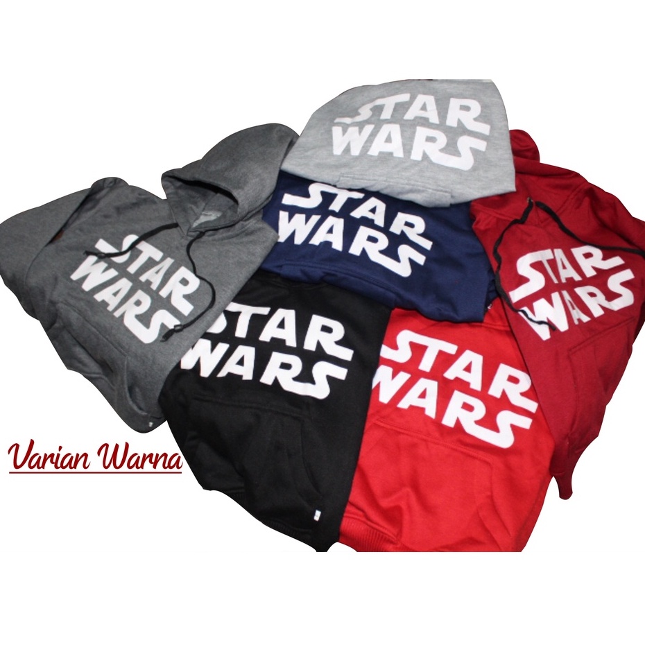 JAKET ANAK SWEATER HOODIE SABLON STARWARS KEKINIAN TERBARU BAHAN FLEECE USIA 2TAHUN SAMPAI 12TAHUN LAKI LAKI PEREMPUAN