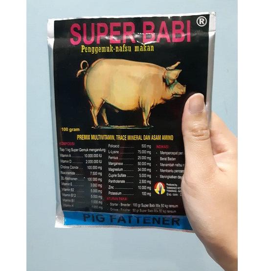 

[K-OBT ❤] SUPER BABI 100gr| Penggemuk Babi| Penambah Nafsu Makan Babi-super keren