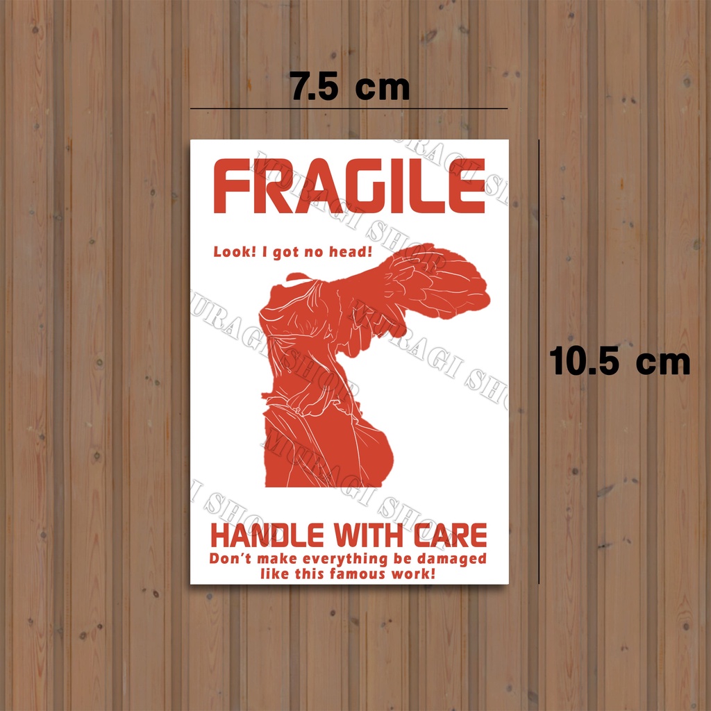

Sticker Fragile Custom Seri B VINYL
